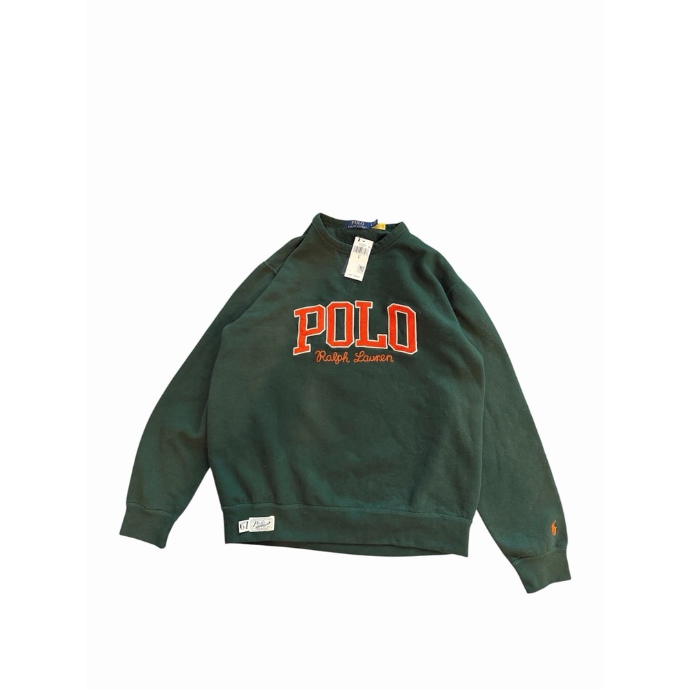 Green And Orange Polo Ralph Lauren Sweatshirt Men's Size Large BNWT